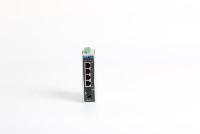 China 5 puertos Rj45 1 interruptor de Ethernet del carril del 1000M Fx Port Din, interruptor del Poe del soporte del dinar en venta