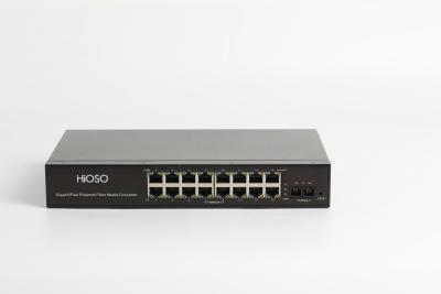 中国 16 Rj45コンバーターに光ファイバー10/100M Rj45 1 1000M Fxの港 販売のため