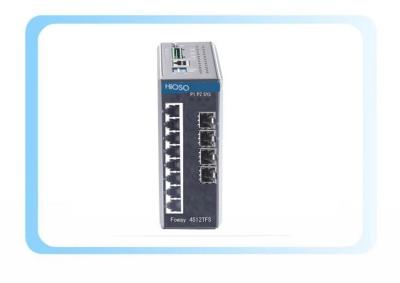 China 4 1000M SFP 8 10/100/1000M Ports Ethernet Rail Häfen Schalter-12 zu verkaufen