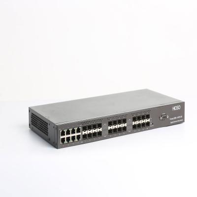 中国 16 1000M SFP 8のコンボのアップリンク繊維スイッチ繊維光学スイッチ24港 販売のため