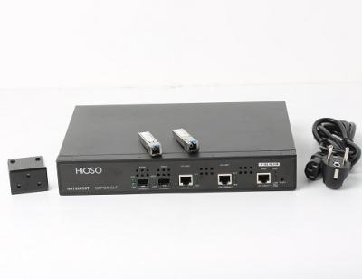 China HiOSO HA7302CST Epon Olt 2 trägt 2 Pon Olt mit 2 kompatiblem Stütz1:128 SFP-Modul-Px+++ zu verkaufen