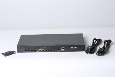 China Hioso 4 Port EPON OLT  Dual Power Supply 1U Rack Ftth OLT Supply Huawei ZTE ONU for sale