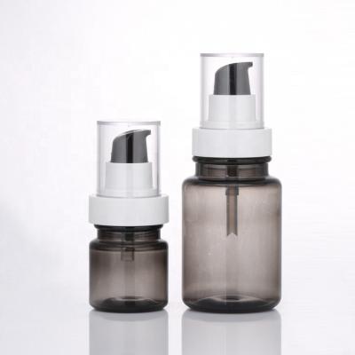 China Gray Serum Bottle 30ml 50ml 60ml Light Eye Essence Serum Plastic Bottle Low MOQ Skin Care for sale