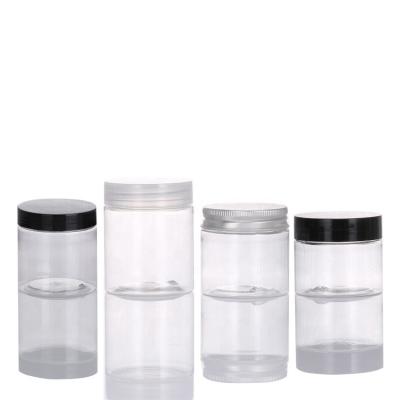 China Eco-friendly Empty Portable Cosmetic Plastic Jars With Screw Lids 60ml 80ml 100ml 150ml 500ml for sale