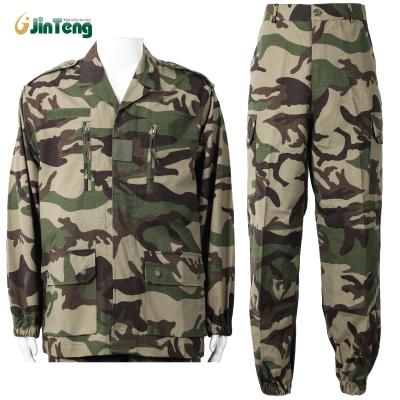 Chine Uniforme militaire français français du camouflage F1 de T/C d'approvisionnement d'usine (Shirt+pants+cap) à vendre