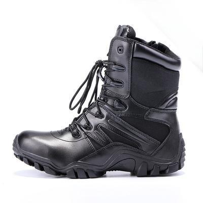 China High Top Black Waterproof Combat Hiking Boots Training Shoes Tactical Boots for sale