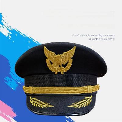 China OEM Classic FWide-brimmed Naval Aviation Pilot Hat for sale