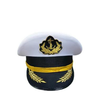 China Classic White Wide-brimmed Naval Aviation Pilot Hat for sale