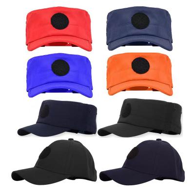 China Rescue Emergency Training Cap Red And Blue Rescue Caps Flat Top Hats for sale