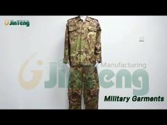 Camouflage Military Garments Uniform Breathable Rip Stop For Woodland