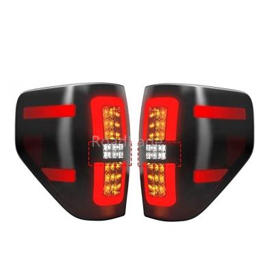 China LED Tail Lights Compatible For Ford F150 2009 - 2014 Pickup Smoked Black Tail Light Brake Rear Lamps Truck Tail Light Assembly F-150 for sale