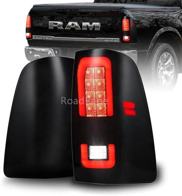 China Full LED Tail Lights Fit For Dodge Ram 2009 - 2018 1500 2500 3500 Assembly Smoked Brake Tail Lights Rear Lamp RAM for sale