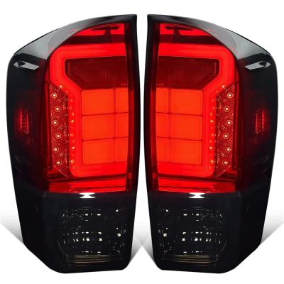 China Smoked Lens Led Rear Lights Tail Lamps Assembly Turn Signal Brake Light Tail Lights Fit For Toyota Tacoma 2016 - Tacoma 2022 for sale