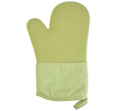 China CLASSIC Home Cotton Oven Mitts Heat Resistant Kitchen Microwave Gloves Silicone for sale