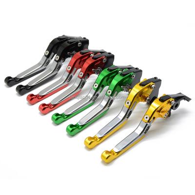 China Motorcycle Accessories Motor Bike Brake Adjustable Aluminum Folding Extendable Clutch Levers For KAWASAKI ER6N/ER6F 2009-2017 for sale