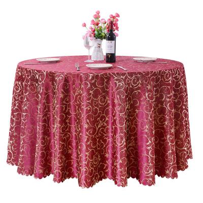 China Rectangular Active Printing Yutong Round Tablecloth Wedding Party Hotel Table Cover Jacquard Waterproof Breathable Dustproof Table Cloth for sale