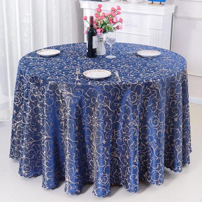 China Yutong tablecloth wedding waterproof rectangular coffee table cover round European luxury jacquard customized tablecloth for hotel home for sale