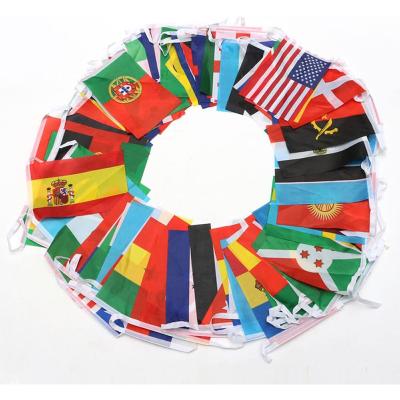 China Hotel and Resort Flag Multi Hanging Flag Bunting International House Parties and Bar Decorations Sports Game for sale