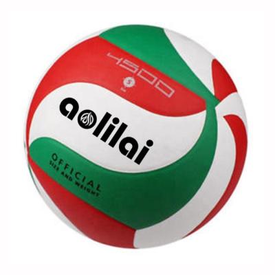 China Hot Selling High Quality Soft Fiber PU Size 5 Indoor Customized Trainning Volleyball For Match for sale