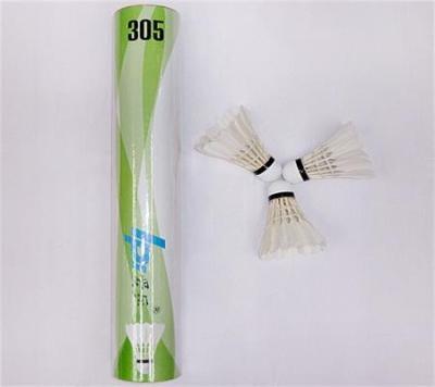 China Trainning badminton shuttlecock made of duck feather for sale