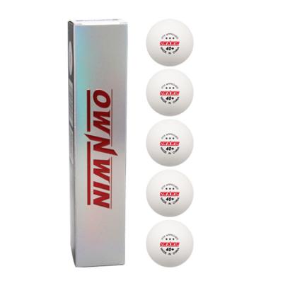 China Tournament Ping Pong Ball High Component Aviation Table Tennis Balls Unified Weight Seamless Three-Star White Ball For Competition for sale