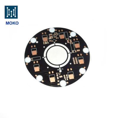 Chine 0.20mm Min. Taille de trou Plaque principale LED en aluminium noir pour une solution PCBA LED/PCB avancée à vendre