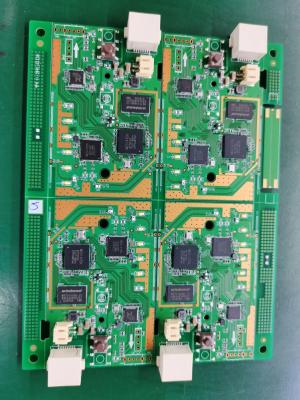 China FR-4 Medical PCB Assembly com máscara de solda vermelha e acabamento de superfície HASL à venda