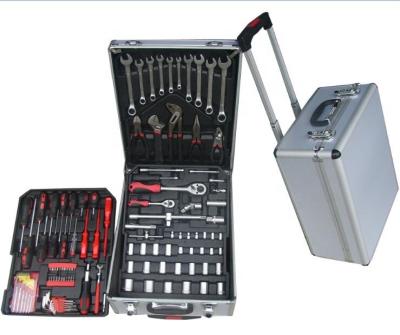 China Household Tool Box Set Mechanic 115pc Tool Kit With Portable Trolley Case / Auto Repair Kit for sale