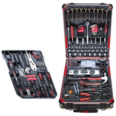 China 186pc Auto Repair Craft Tool Kit Trolley Case Swiss Aluminum Germany Design for sale