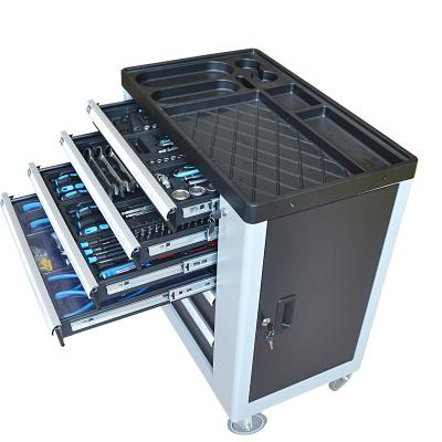 China 175PCS Auto Car Repair Trolley Cabinet With Toolbox Set Germany Design for sale