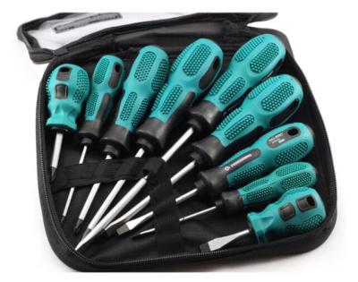 China Comfortable Handle 9pcs Screwdriver Kit with Tool Bag for sale