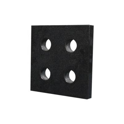 China Black Square Measuring Rectangle Granite Measuring Ruler With Hole Accept Custom Made for sale