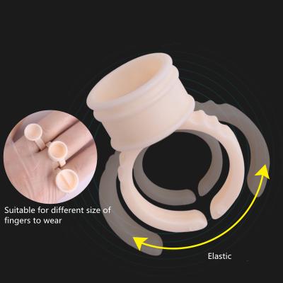 China Hot Selling Permanent Makeup Eyebrow Tattoo Eyelash Glue Ink Cup Soft Rubber Ring from TattooWorkshops for sale