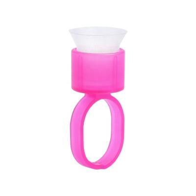 China Tattoo Ink Dye Cups Tattoo Accessories Permanet Make Up Dye Ring Cups White Sponge Cup With Black Ring for sale