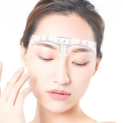 China Permanent Makeup Eyebrow Meansuring Brow Lamination Arch Eyebrow Ruler Sticky Sticker Microblading Tools Brow Disposable Materials Lameila Sticker Medium Brow for sale