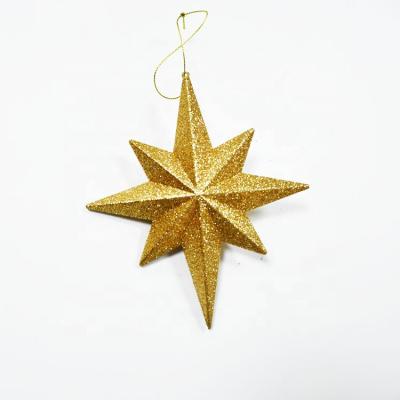 China Party New Arrival 17cm Eight Point Star Hanging Ornaments For Festival Decorations for sale