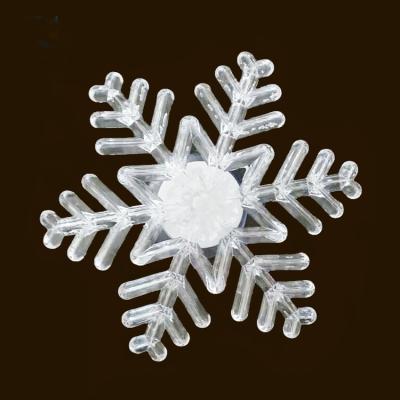 China 2021 Wholesale Eco-friendly Clear Acrylic Dongguan Christmas Snowflake With Led Lights For Festival Decorations for sale