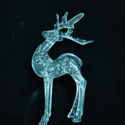 China Decorative Handmade Indoor Crystal Christmas Dancing Dongguan Deer Deer for sale