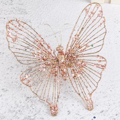 China Handmade Dongguan Christmas Butterfly Christmas Tree Decoration Handmade Ornament for sale