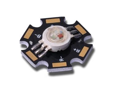 Chine Le RVB a mené la puce composante de la diode 3w de SMD LED 120 degrés à vendre