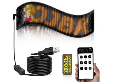 Китай Pixel RGB Led Flexible Display App Bluetooth Автомобильный рекламный экран Автомобильный водонепроницаемый мягкий цифровой экран продается