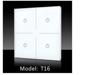 China Regulador de la luz del panel táctil LED de 4 zonas con el amo DMX512 y el telecontrol del RF 2.4G en venta