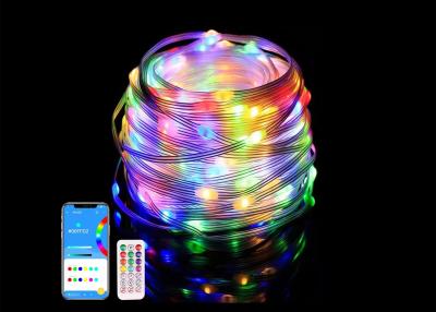 China APP Smart String Lights Waterproof LED Christmas Decoration Fairy String Lights USB Smart Remote Control for sale