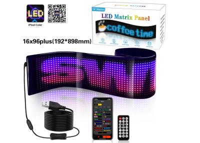 China Custom Text Pattern Animation LED Matrix Panel für Werbung Werbeanzeige RGB Farbe APP Smart Innenbereich LED-Bildschirm zu verkaufen