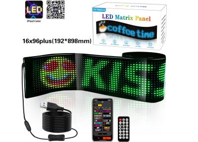 China DIY LED Sign Matrix Panel Screen APP Control Voor winkel Billboard Bar Auto Nieuwe grootte 1696 Plus Te koop