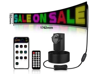 China Scrolling Advertising LED Signs Flexible Bluetooth Full RGB 5VDC USB Cable Power Supply for Store Car Hotel for sale