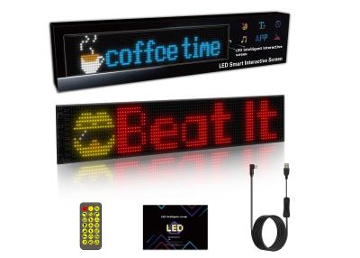 중국 스마트 자동차 스티커 120x595mm RGB 다이내믹 LED 트럭 악마 눈 빛 야외 스마트 디스플레이 IP65 등급 판매용