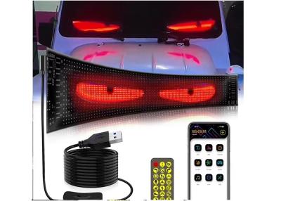 China 5VDC USB/2A koplamp Red Devil Eye Truck Windscherm LED Sign Demon Eye Led koplamp Voor motorfiets Te koop