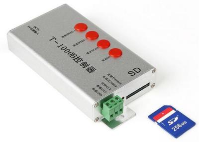 China T-1000B Sd Karte führte Signalausgabe-farbenreichen Dimmer Pixel-Prüfer-Programmable SPI zu verkaufen