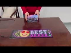 32*128  Car Truck Windshield Soft Decal Screen  Animation LED Panel With App Remote Control